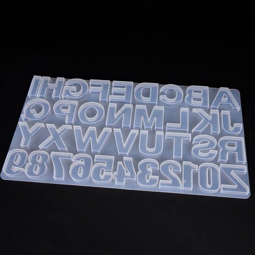 &quot;ABCD&quot; Alphabet Silicone Mould Without Hole